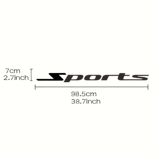 Large Reflective Stickers for Modern Vehicle