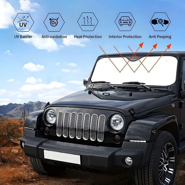 Funny Cat Polyester Car Windshield