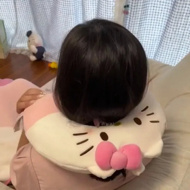 Car Pillow Girl Travel Car Neck Protector | car accessory hello kitty