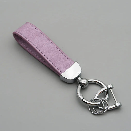 Leather Car Keychain for Men and Women