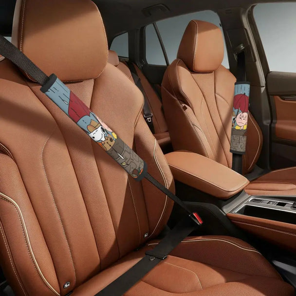 Snoopys Car Seat Belt Pads 2 PCS