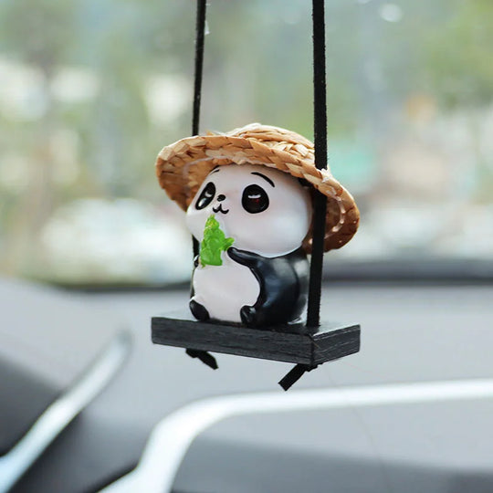 Cute Panda Car Mirror Hanging Accessories