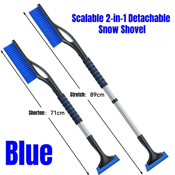 long car snow brush