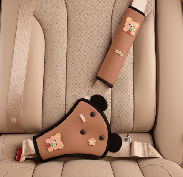 Kid'S Seat Belt Cover Pad, Neck & Abdomen Cushion For Child