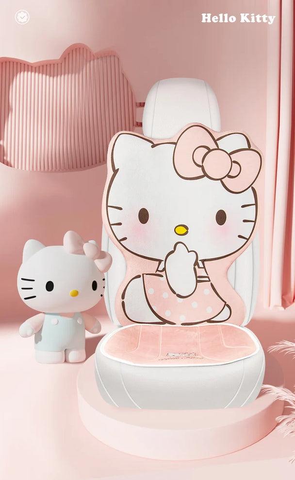 Hello Kitty & My Melody Kuromi Winter Plush Car Seat Cushion