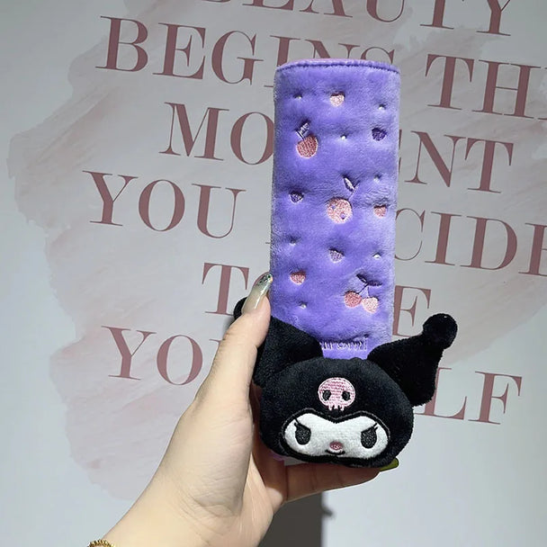 Seat Belt Cover & Kuromi Pillow For Car