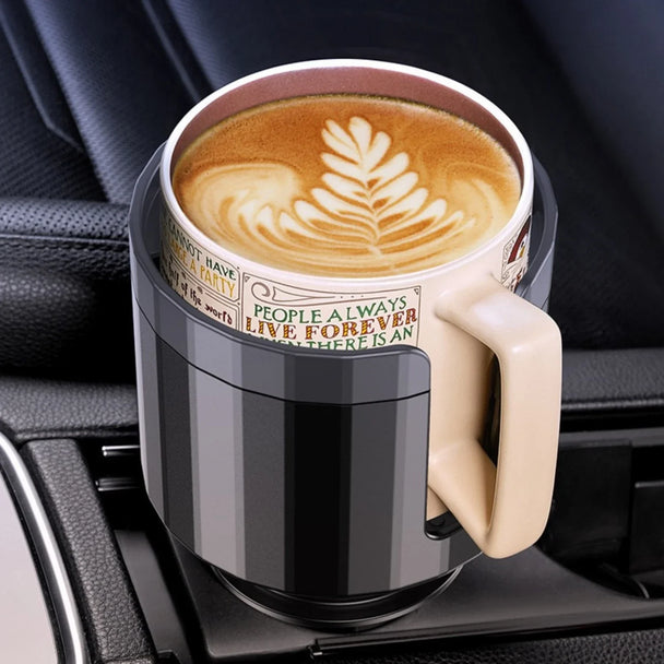 Car Cup Holder Expander Adapter with Adjustable Base