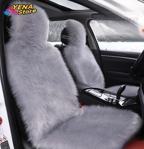 Luxurious Sheepskin Car Seat Cover – Premium Wool-Inspired Comfort for Every Journey