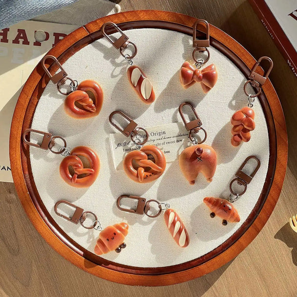Bread Cute Keychain Car Keychains
