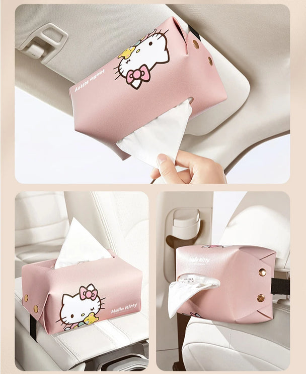 Hello Kitty Car Box Tissue Holder