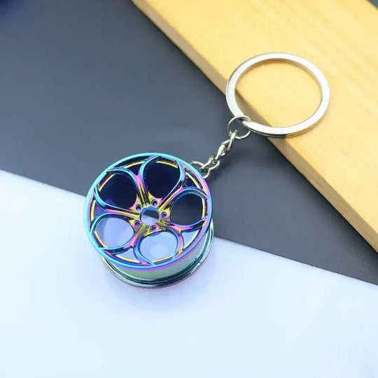 Mini Creative Wheel  Car Keychain