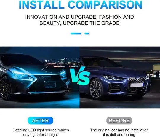 blue LED lights for car exterior