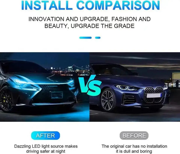 blue LED lights for car exterior