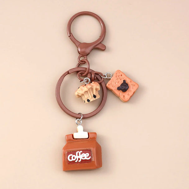 Cute Keychain Coffee For Car