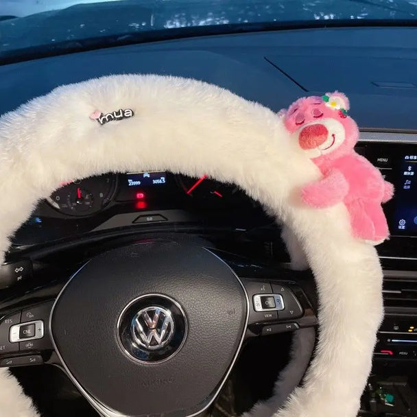 Cartoon Doll Soft Steering Wheel Cover