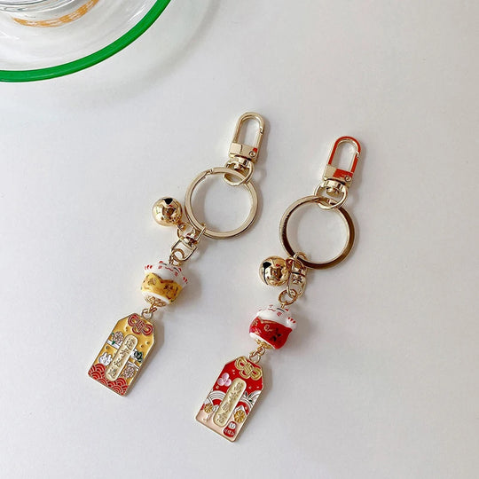 Lucky Cat Keychain For Car Gift