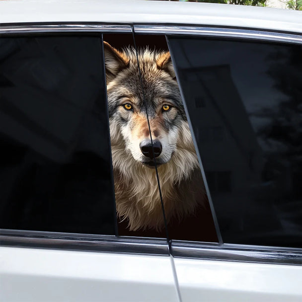 Auto Car Stickers 3D Wolf