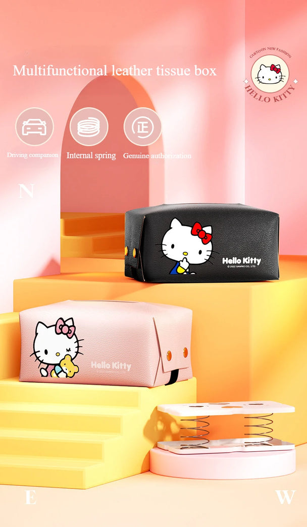 Hello Kitty Car Box Tissue Holder