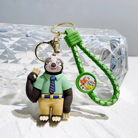 Zootopia Keychain For Car | Disney Movie Character Key Ring