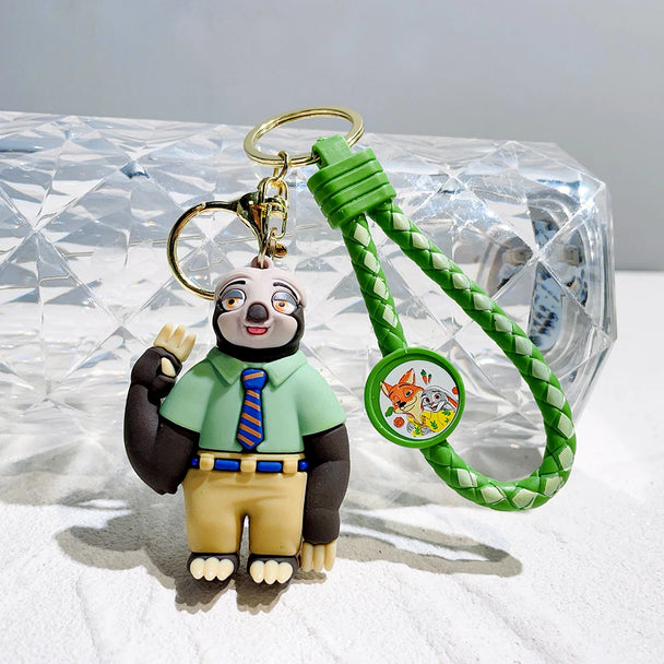 Zootopia Keychain For Car | Disney Movie Character Key Ring