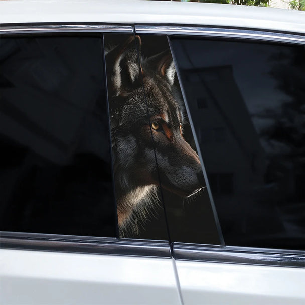 Auto Car Stickers 3D Wolf