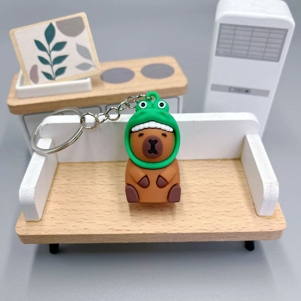 Cute Capybara Car Keychain