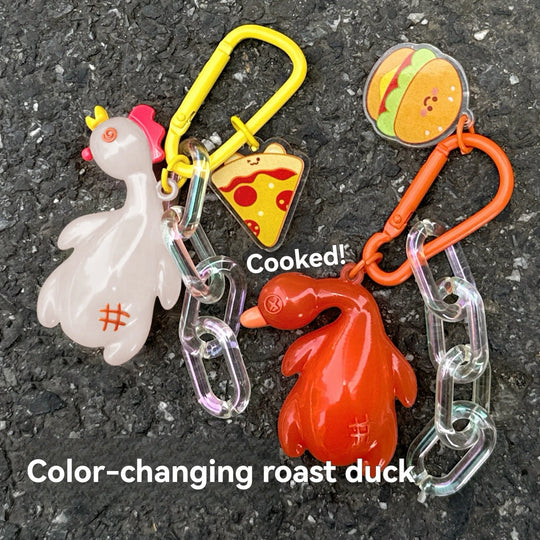 Roasted Chicken Keychain Car