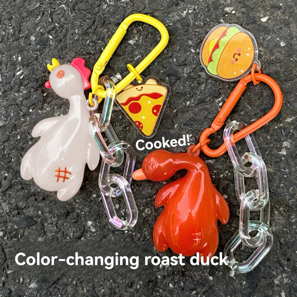 Roasted Chicken Keychain Car