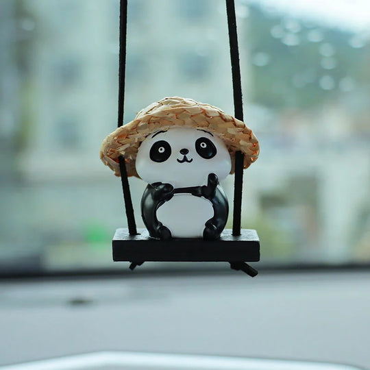 Cute Panda Car Mirror Hanging Accessories