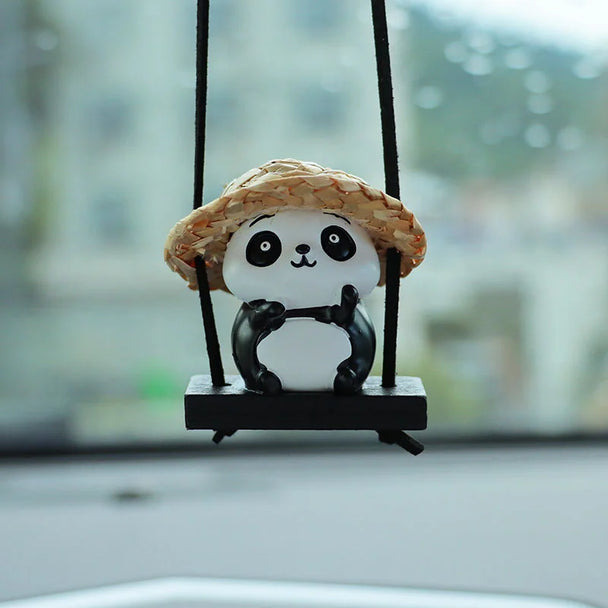 Cute Panda Car Mirror Hanging Accessories
