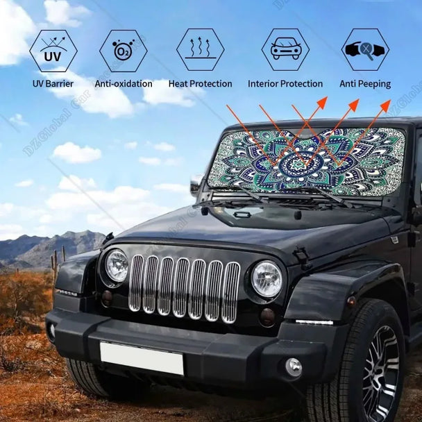 Bohemian Sunshade Front Window For Car