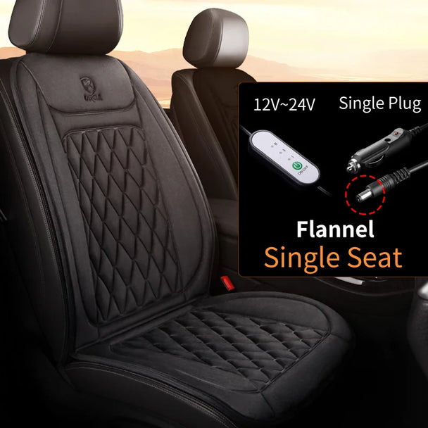 Heated Car Seat Cover - Luxury Warmth for Cold Season Driving