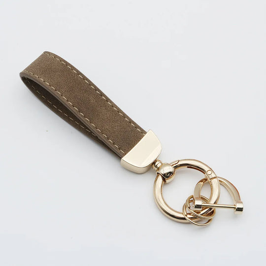Leather Car Keychain for Men and Women