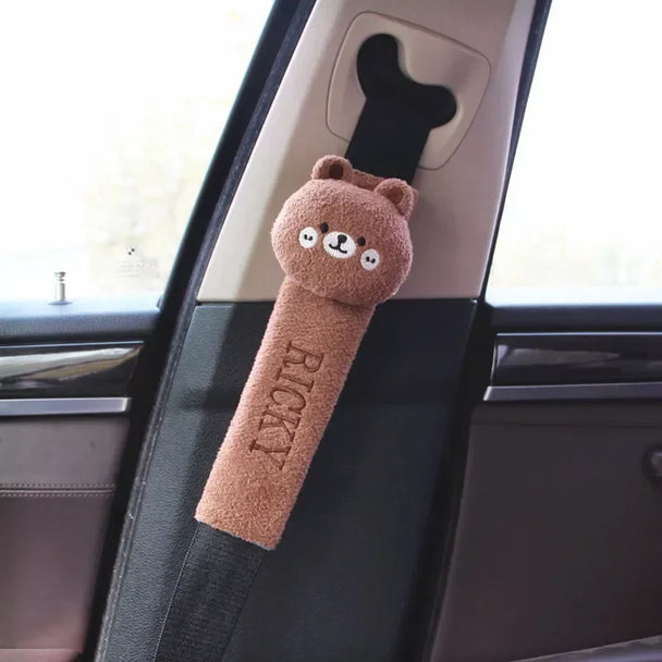 Cartoon Safety Belt Cover For Car | Cute Bear Rabbit&nbsp;