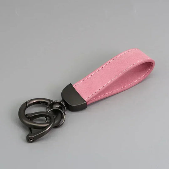 Leather Car Keychain for Men and Women