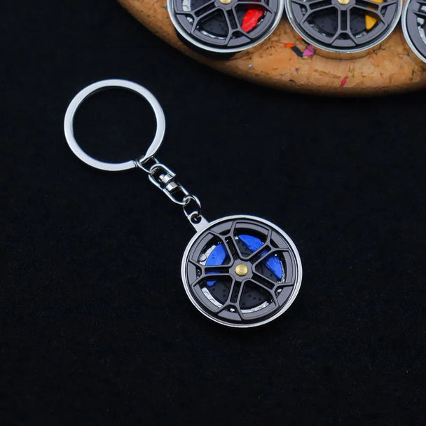 Creative Metal Wheel Keychain For Men