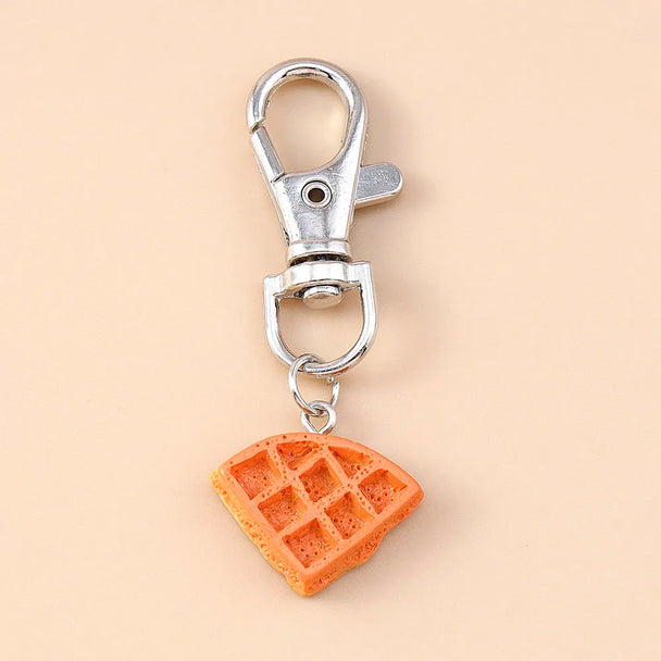 Car Croissant Bread Keyring for Women & Girls