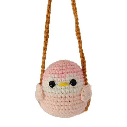 Cartoon Animal Crochet Car Accessories