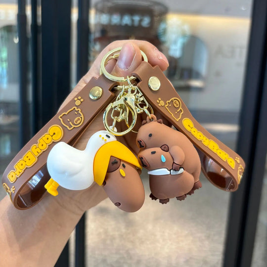 Cute Capybara Keychains For Car