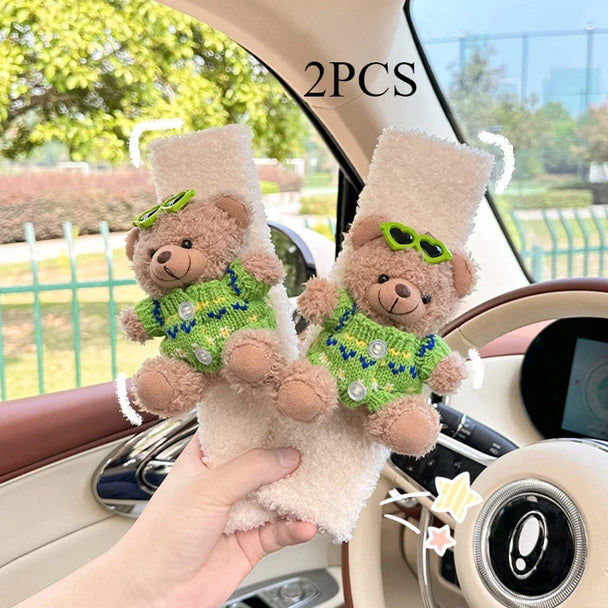 Cute Bear Car Seat Belt Shoulder Cover