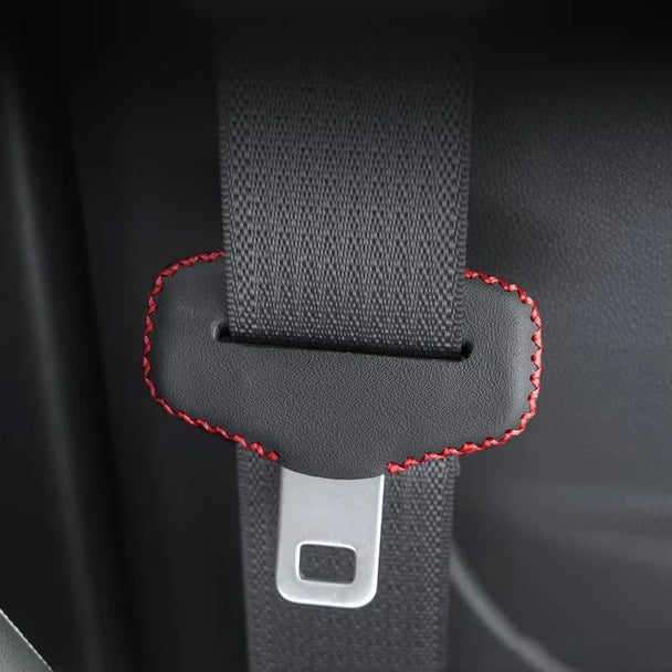 Leather Seat Belt Clip Cover