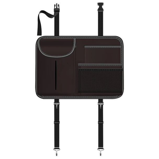 Multifunction car seat back storage box