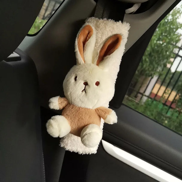 Rabbit Car Seat Belt Pads