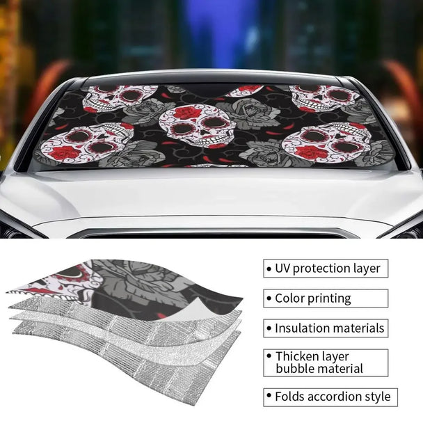 Halloween Car  Windshield Sunshade