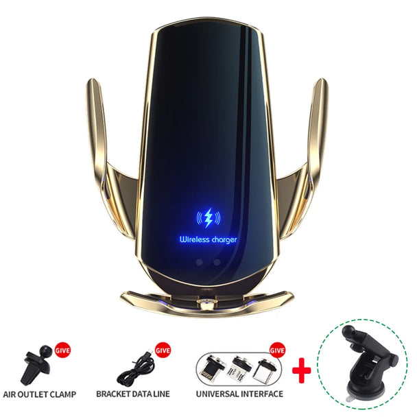 Wireless charging phone holder car