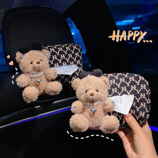 Bear Plush Seat Belt Shoulder Cover