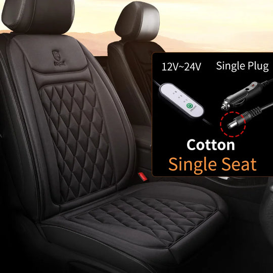 Heated Car Seat Cover - Luxury Warmth for Cold Season Driving
