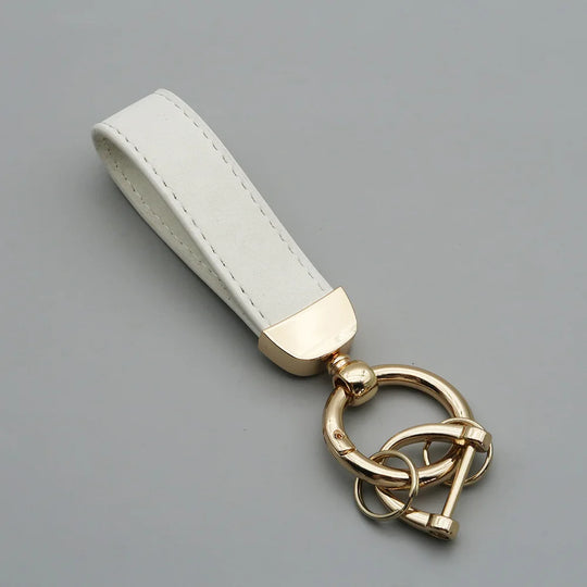 Leather Car Keychain for Men and Women