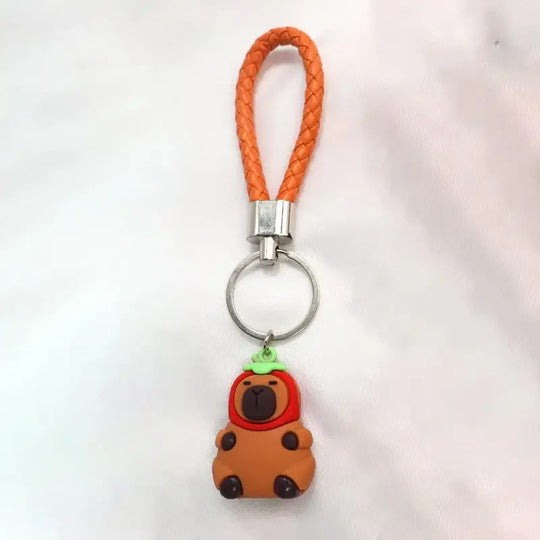 Capybara Car Keychain Accessory