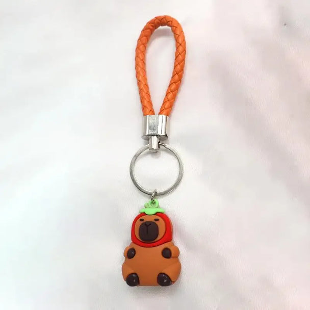 Capybara Car Keychain Accessory